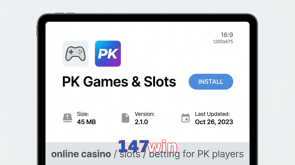 Game list for 147Win gameapk section